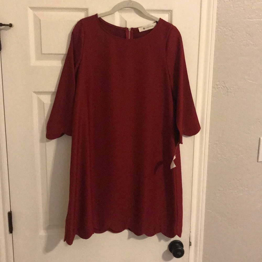 Deep red dress from Impeccable Pig